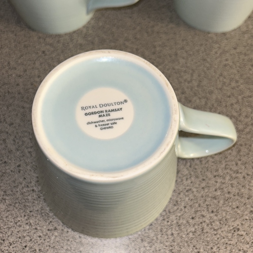 Gordon Ramsay Maze Blue Mugs Set of 6 in gently used condition - Picture 10 of 11